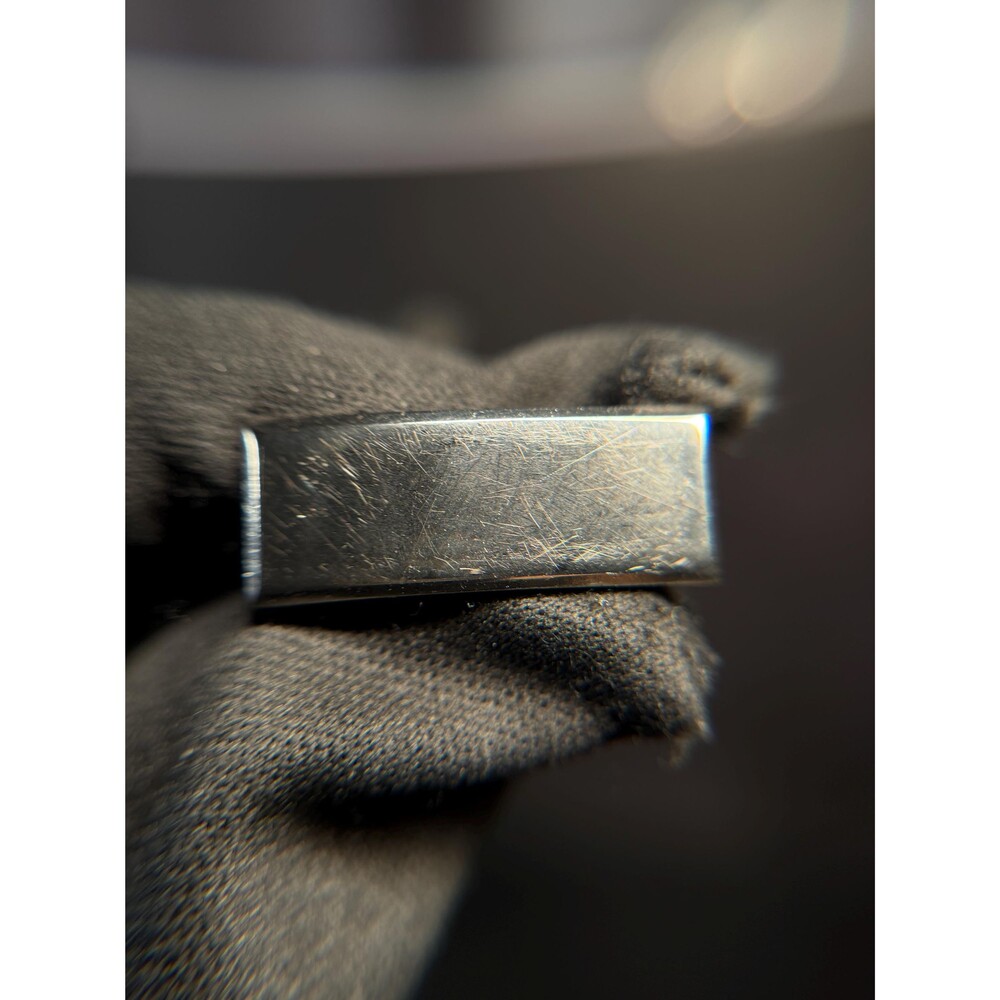 Steel Blank Rectangular Medal Bar Pin Silver Tone 3.3g